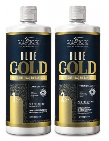 Keratine behandeling Salvatore blue gold 2 x 1 L 