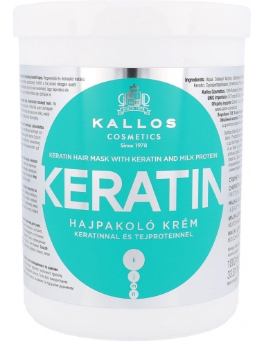 Kallos - Maschera per capelli alla cheratina - 1000 ml