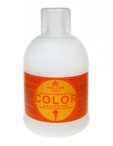 Kallos - Szampon koloryzujący z olejem lnianym i filtrem UV - 1000ml