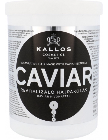 Kallos - Maschera Capelli Riparatrice Con Caviale - 1000 ml